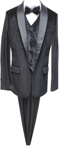 BOYS 5PC. SUIT (BLACK) 2121225